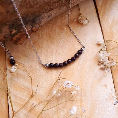 Cadenas y manillas de piedras naturales y acero inoxidable - 2/5