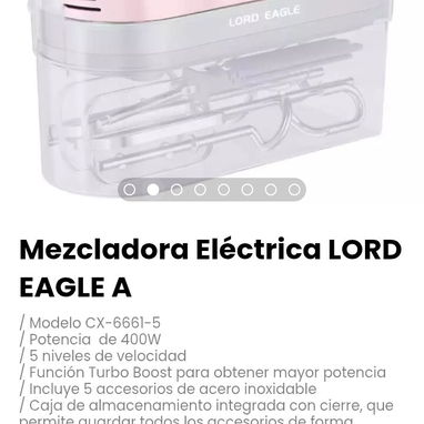 Mezcladora Eléctrica LORD EAGLE A. Modelo CX-6661-5 - Img 116555387