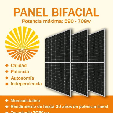 El mejor  panel solar del mercado, Canadian solar de 590W nominal y hasta 708W por ambas caras - 2/2