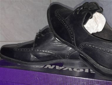 Zapatos de hombre de vestir, negros de cordones, nuevos, número 40 - Img main-image