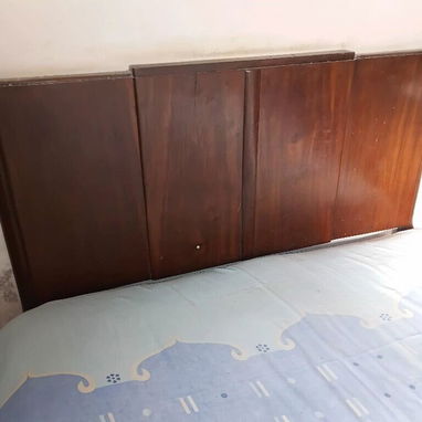 60 USD- CAMA CAMERA DE CAOBA GRANDE COMPLETA  BASTIDOR DE REJILLA EN  PERFECTO ESTADO. OSVA 72675985 - 2/3
