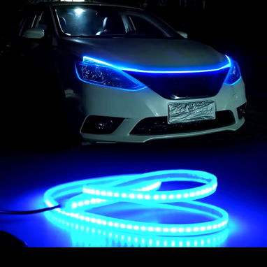 Tira led para el filo del capot o maletero luz fija o secuencial muy bonita. Ver fotos. - 8/10