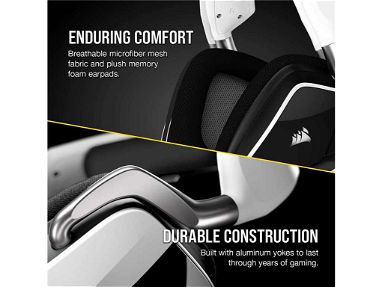 0km✅ Auriculares Corsair VOID RGB Elite Wireless White 📦 20Hz-30KHz, 7.1, iCUE, Inalámbrico, 50mm, 16H ☎️56092006 - Img 65031008