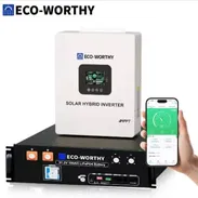 Kit Eco-Worthy de 5 kw de inversor con 5kw de respaldo de batería - Img 57765013