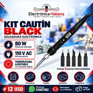 Kit Cautín BLACK 80W con Pantalla Digital y 5 Puntas - Img 58218949