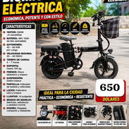 ➡️.  BICICLETAS ELÉCTRICAS . Precio 650 💵  Traen Cargador 2 juegos llaves Cesta Candado Alarma Juego herramienta - Img 55795806