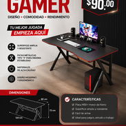 Escritorio gamer. Mueble mesas. Sillas . - Img 56771157