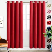 Cortina Blackout  264x214cm 2 Paneles disponible rojo,negro,azul marino,carmelita,beige,gris,ros - Img 53552668
