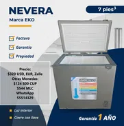 Nevera 7 pies gris, con un año de garantía, Propiedad, Factura y Slip de compra - Img 50279246