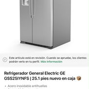 Refrigerador General Electric 25.1 pies MODEL GE GSS25IYNFS nuevos en caja - Img 55703343