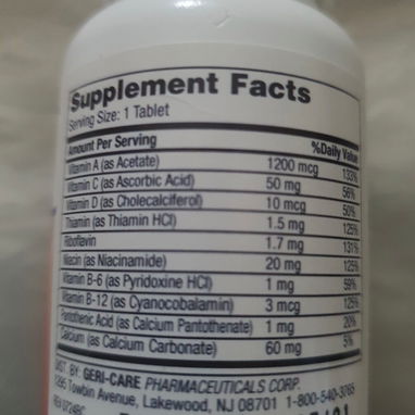 Multivitaminas Dieta Suplementaria Diaria ,Frasco 100 Tab ,Importado ,Precio 10 USD ,ver Foto ,contactar al 5 - Img 115127547