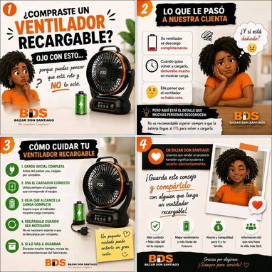 Se vende Ventilador regargable F6 original - 2/2