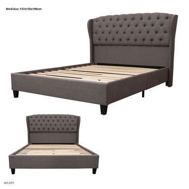 Cama sin colchón con diseño contemporáneo - Img 122306408