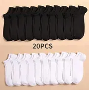 🧦​ PACK DE MEDIAS CALCETINES 🧦​ TRANSPIRABLES 🧦​ COLORES BLANCO - NEGRO 🧦​5.887.23.60 - Img 50268653