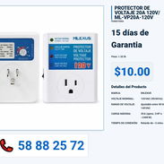 PROTECTOR DE VOLTAJE 20A 120V/ ML-VP20A-120V VPT-0292 - Img 55993035