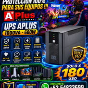 ✅ PROTEJE TU INVERSIÓN ✅ UPS APLUS 1000VA-600W CON 10 TOMAS - 2 PUERTOS USB Y MAS. NUEVOS Y SELLADOS. TEL 54833699 - Img 57513956