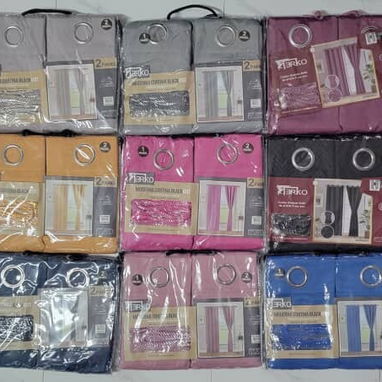 Cortinas tapasol  los 2 paños  Medidas : 140 de ancho cada paño x 220 cm largo  nuevas en caja importadas - 2/2