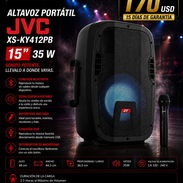 Altavoz portátil de 15", 35 W, JVC - XS-KY412PB - Img 56387669