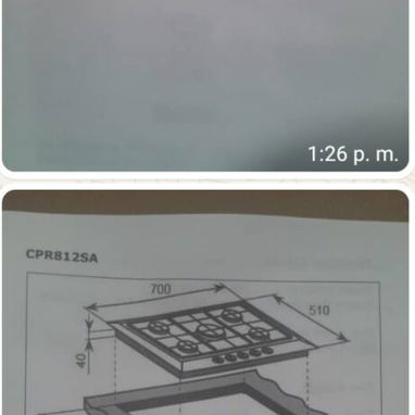 Cocina de 5 hornillas y magneto para empotrar. Nueva en su caja - 2/2