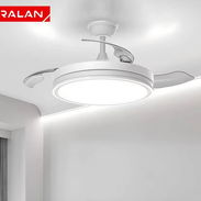 Lámpara ventilador de techo moderno con luz cálida y fría - Img 55762740