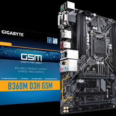 Kit Motherboard GIGABYTE B360M D3H GSM 8va/9na Gen con micro i3 de 8va y RAM 4GB DDR4 + su chapilla y CD de instalación - Img 124204232