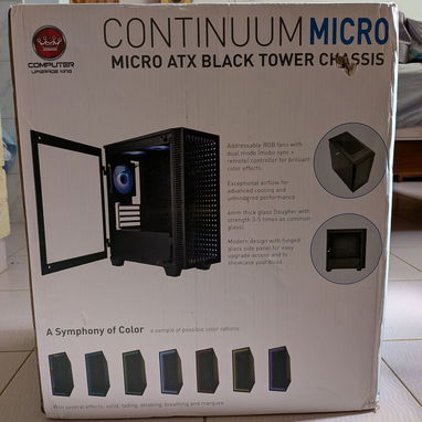Chasis de PC Gamer Micro ATX Nuevo en Caja - CUK Continuum Micro - 3/4