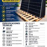 🔥Panel solar Ronma Solar 620W bifacial  monocristalino🔥 180 usd con transporte 🚗 - Img 58325125