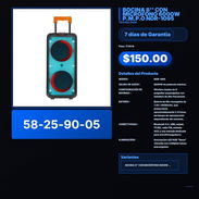 BOCINA 8'' CON MICRÓFONO 6000W P.M.P.O NDR-1095 VPT -0302 - Img 57888888