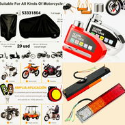 CAPAS PARA TAPAR LA MOTO 💥 CANDADO DE DISCO CON ALARMA 🔊💥 ALARMA PARA MOTOS DE CUMBUSTION 💥 FAROS TRASEROS PARA TRIC - Img 55445820
