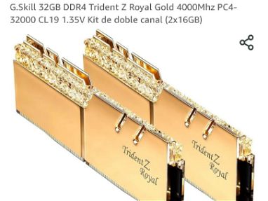 TOPE DE GAMA DDR4 32 GB  GSKILL  ROYAL RGB 4000 MHZ 54270089 - Img main-image
