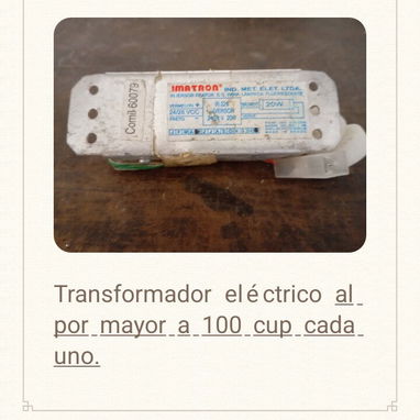 Transformador eléctrico para lámpara. - Img 123311959