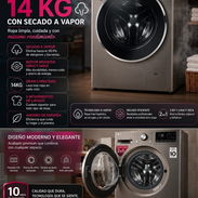 Lavadora automática con secado a vapor 14 kg LG - Img 56256371