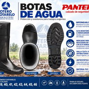 Bota de Goma agua impermeable, caña alta para trabajos color NEGRA Marca Panter Española - Img 55884751