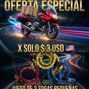 JUEGO DE SOGAS PEQUEÑAS,MANUABLES Y PRACTICAS REFORZADAS PARA ASEGURAR BULTOS Y PAQUETES EN TU BICI,MOTO O TRICICLO‼️ - Img 55386383