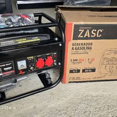 Planta eléctrica ZASC 3500 W. ADAPTABLES A GAS - Img 124110648