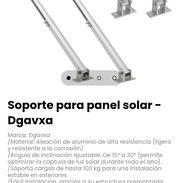 Soporte para panel solar - Dgavxa. Incluye la tornillería completa de acero inoxidable. - Img 58228627