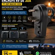 Enchufe TT30P 30A 125V / Espiga Toma TT-30 Macho para Ecoflow Anker Power Station / Nuevas +5353161676 - Img 55652309