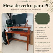 Mesa de Cedro para computadora de mesa. Especial para negocios - Img 58213894