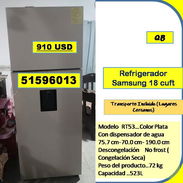 QB-721-Refrigerador Samsung 18 cuft con Dispensador....910 USD...51596013..Transporte lugares cercanos - Img 56415226