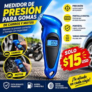 Medidor de Presión para Gomas de Carros y Motos Azul - Img 58069450