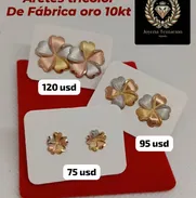 Variados modelos de aretes de oro 10k - Img 50474098