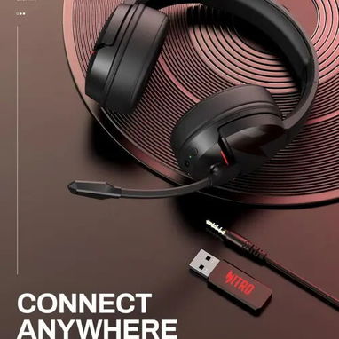 Audífonos Acer Nitro Wireless Gaming 2.4GHz + Bluetooth 5.3 – Mic Cancelación de Ruido($75) - Img 123625090