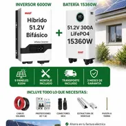 KIT SOLAR DE ALTA POTENCIA: 6kW INVERSOR MUST + 15kWh BATERÍA MUST + 9 PANELES 620W 🚀 - Img 55749005