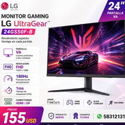 MONITOR GAMING LG ULTRAGEAR 24GS50F-B 24″ VA FHD 1920 x 1080 180Hz 1ms HDMI/DP precio 155 usd - Img 56573083