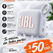 🔊 Bocinas JBL GO 4 – BLANCA 🤍 Pequeña, potente y perfecta para llevar tu música a todas partes. - Img 57714405