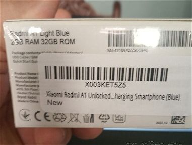 Teléfono móvil NUEVO, desbloqueado de fábrica, Xiaomi Redmi A1 Unlocked 4G ,2GB RAM + 32GB ROM, 6.52" Display - Img 67872728