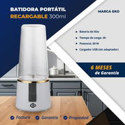 🚧  BATIDORA PORTÁTIL RECARGABLE 300 ML / 50W 1 AÑO DE GARANTÍA 🚧 - Img 50417315