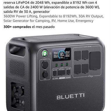 Bluetti AC200L 2048wh 2400/3600w pico 1500 USD - 2/2
