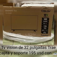 TV visión 32 pulgadas trae cajita interna y soporte fijo - Img 57761792