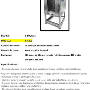 Horno eléctrico turbo de 10 bandejas - Img 126787250